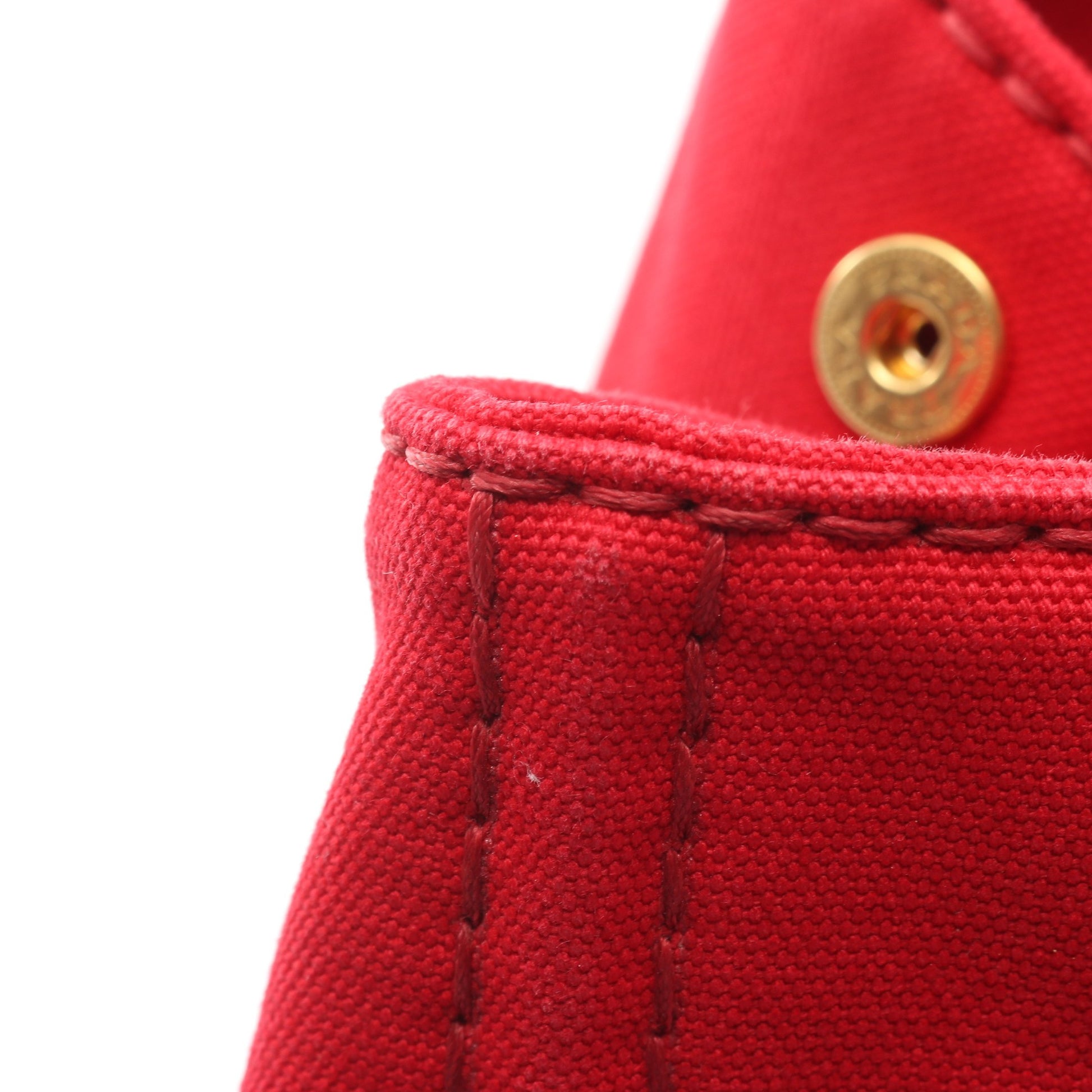 CANAPA カナパ ハンドバッグ トートバッグ キャンバス レッド プラダ バッグ PRADA