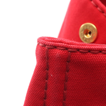 CANAPA カナパ ハンドバッグ トートバッグ キャンバス レッド プラダ バッグ PRADA