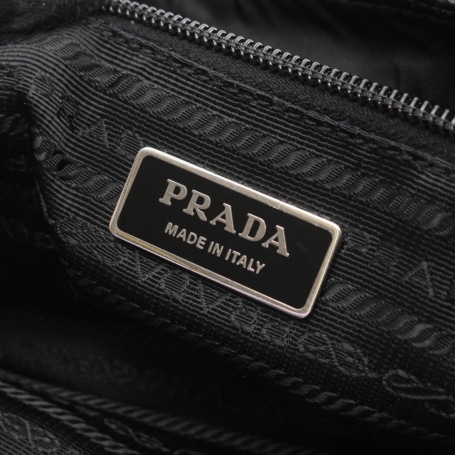 TESSUTO+SAFFI ショルダーバッグ ナイロン サフィアーノレザー ブラック プラダ バッグ PRADA