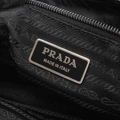 TESSUTO+SAFFI ショルダーバッグ ナイロン サフィアーノレザー ブラック プラダ バッグ PRADA
