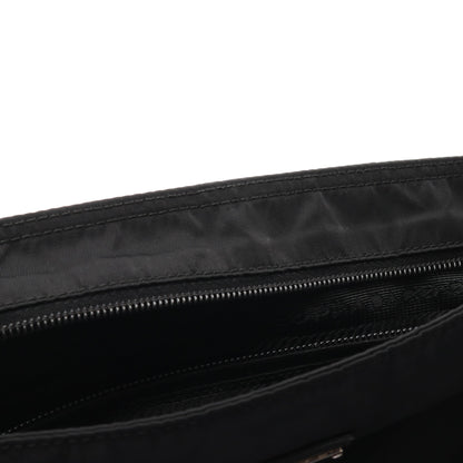 TESSUTO+SAFFI ショルダーバッグ ナイロン サフィアーノレザー ブラック プラダ バッグ PRADA