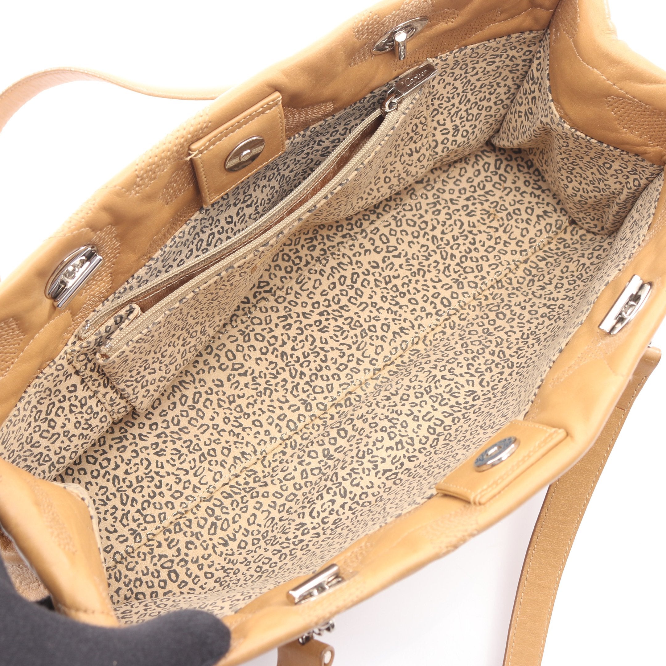 ★美品・ギャラ付き カルティエ ビジネスバッグ ハンドバッグ レザー ベージュ パンテール ハンドバッグ レザー ベージュ カルティエ – RECLO