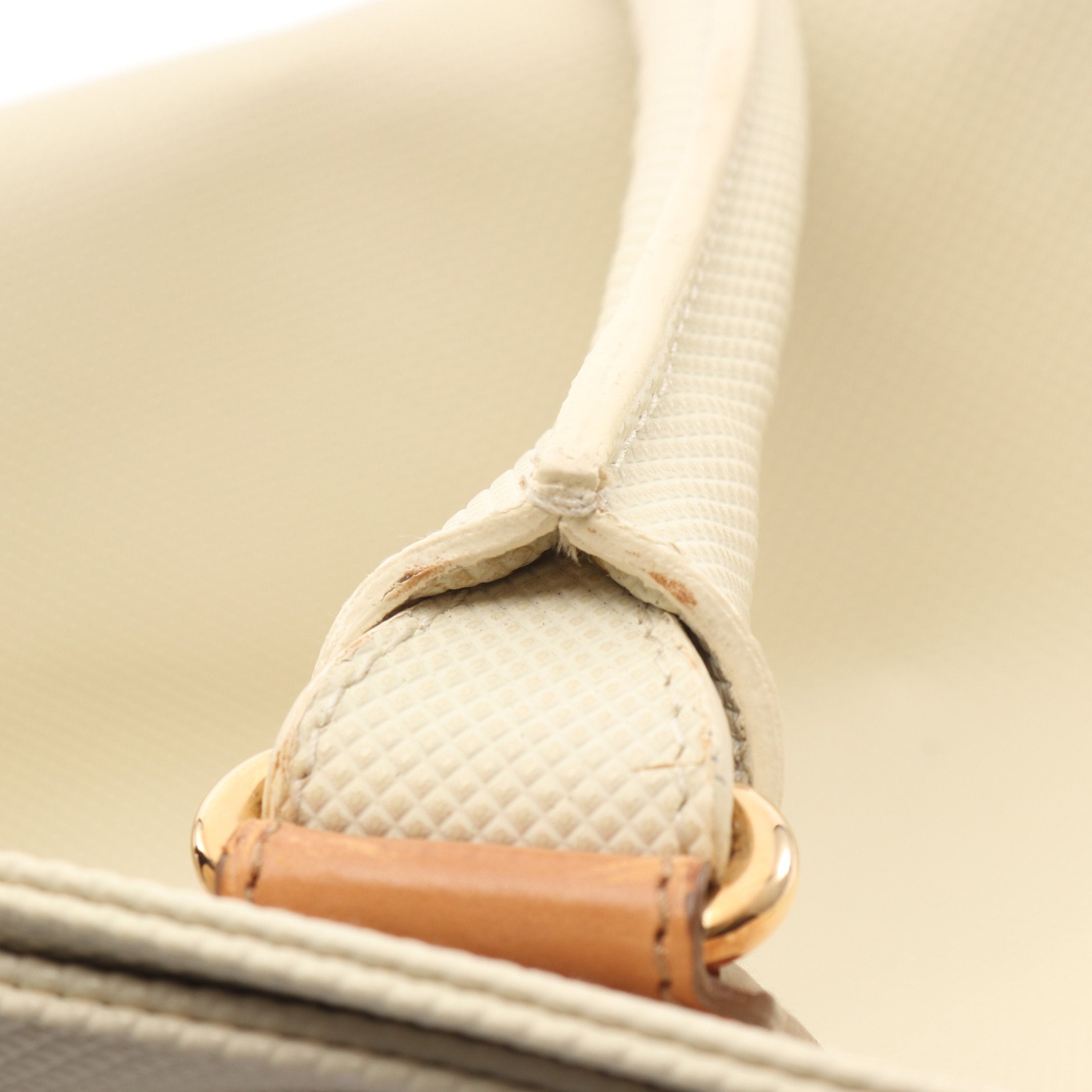 マルコポーロ ハンドバッグ トートバッグ PVC レザー アイボリー マルコポーロ ハンドバッグ トートバッグ PVC レザー アイボリー