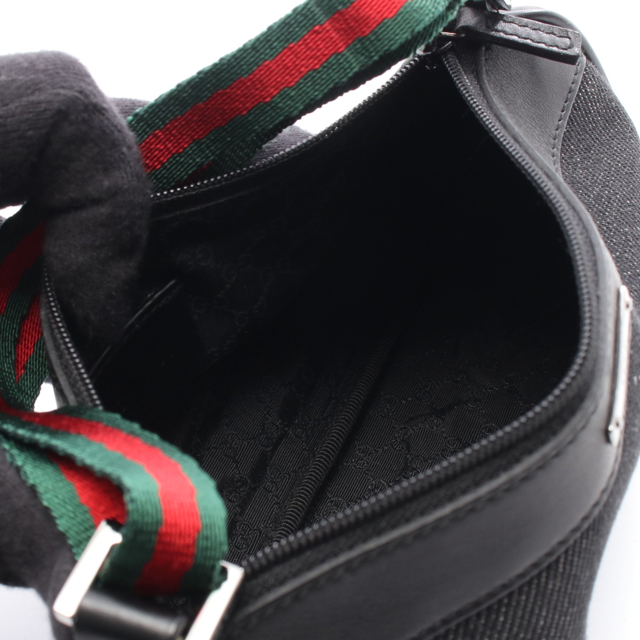 シェリーライン アクセサリーポーチ ハンドバッグ デニム レザー