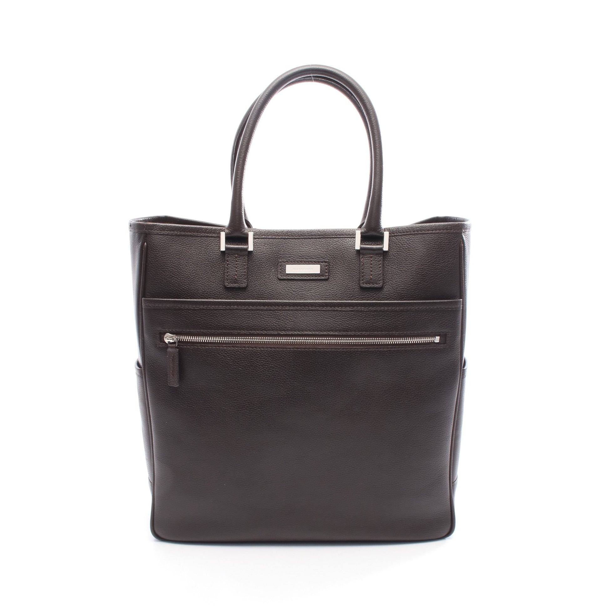 ハンドバッグ トートバッグ レザー ダークブラウン バーバリー バッグ BURBERRY