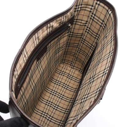 ハンドバッグ トートバッグ レザー ダークブラウン バーバリー バッグ BURBERRY