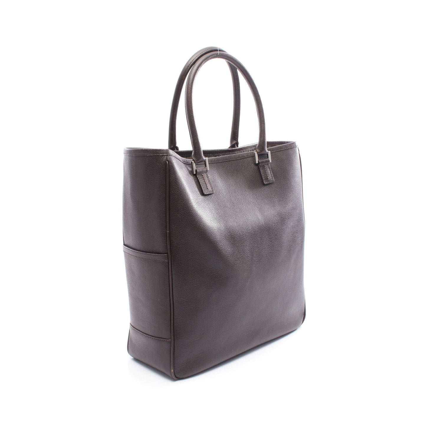 ハンドバッグ トートバッグ レザー ダークブラウン バーバリー バッグ BURBERRY
