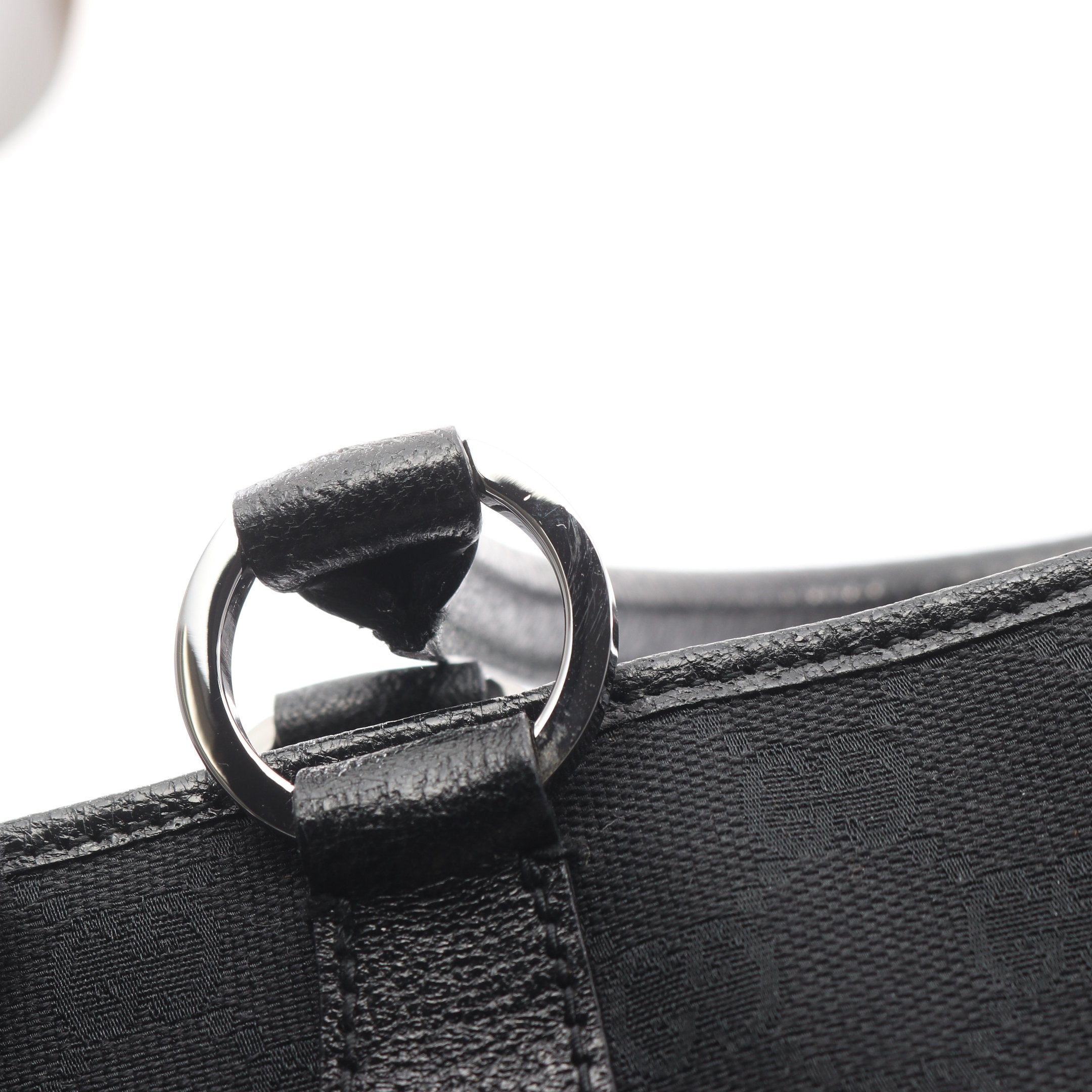 GGキャンバス ハンドバッグ キャンバス レザー ブラック グッチ – RECLO