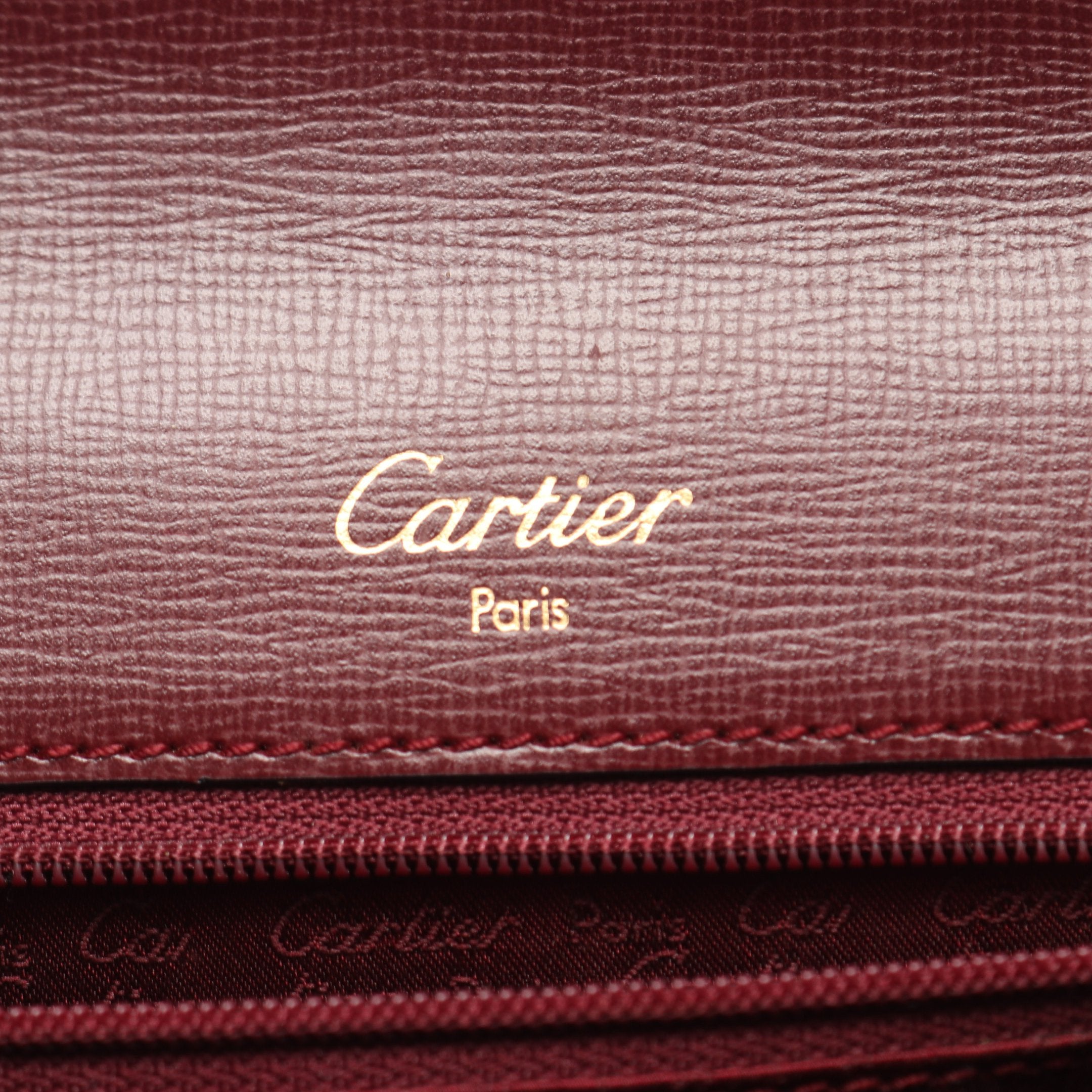 マストライン トップハンドル ハンドバッグ レザー ボルドー