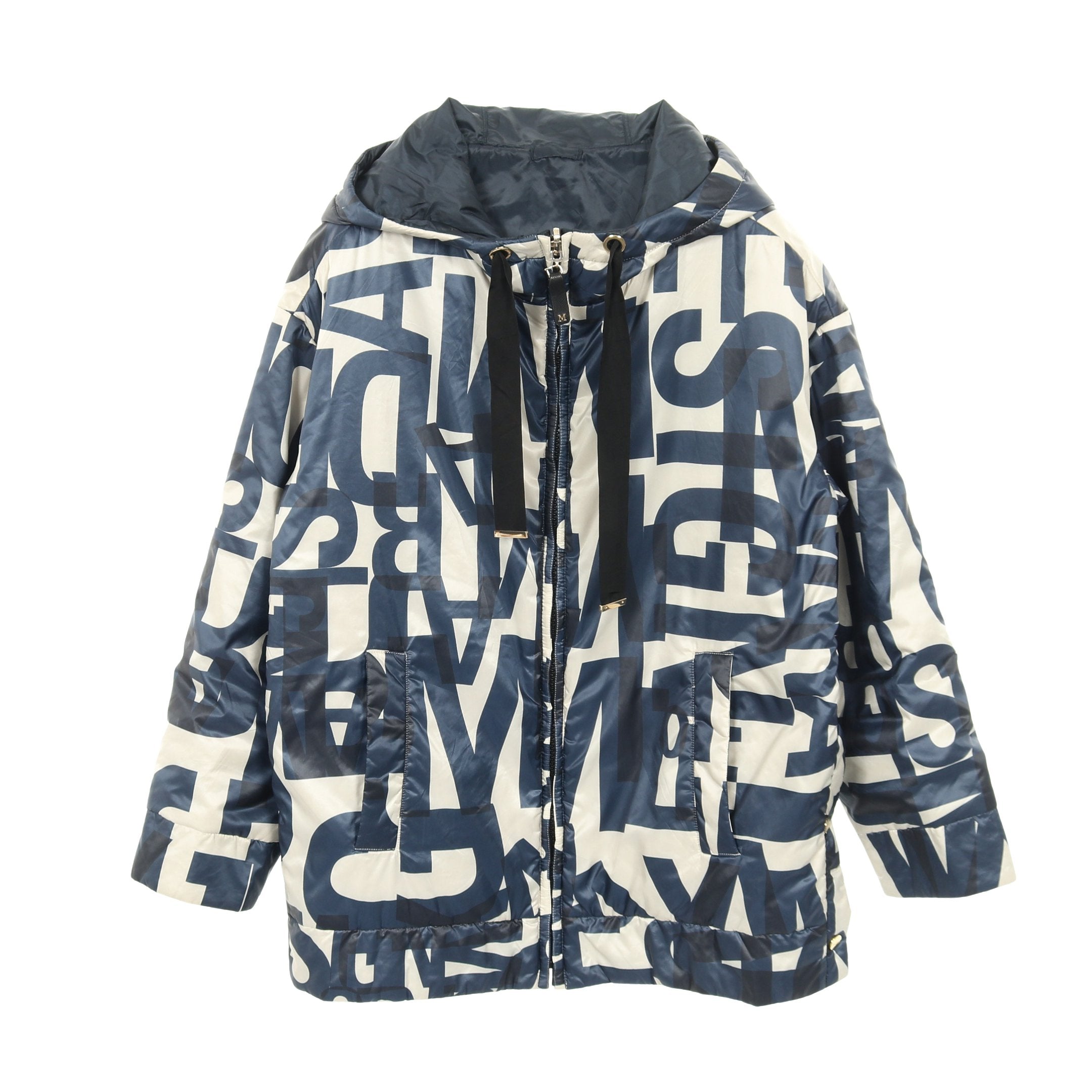 Logo Jackets CAMELUXE ジャケット 総柄 オフホワイト ネイビー フード