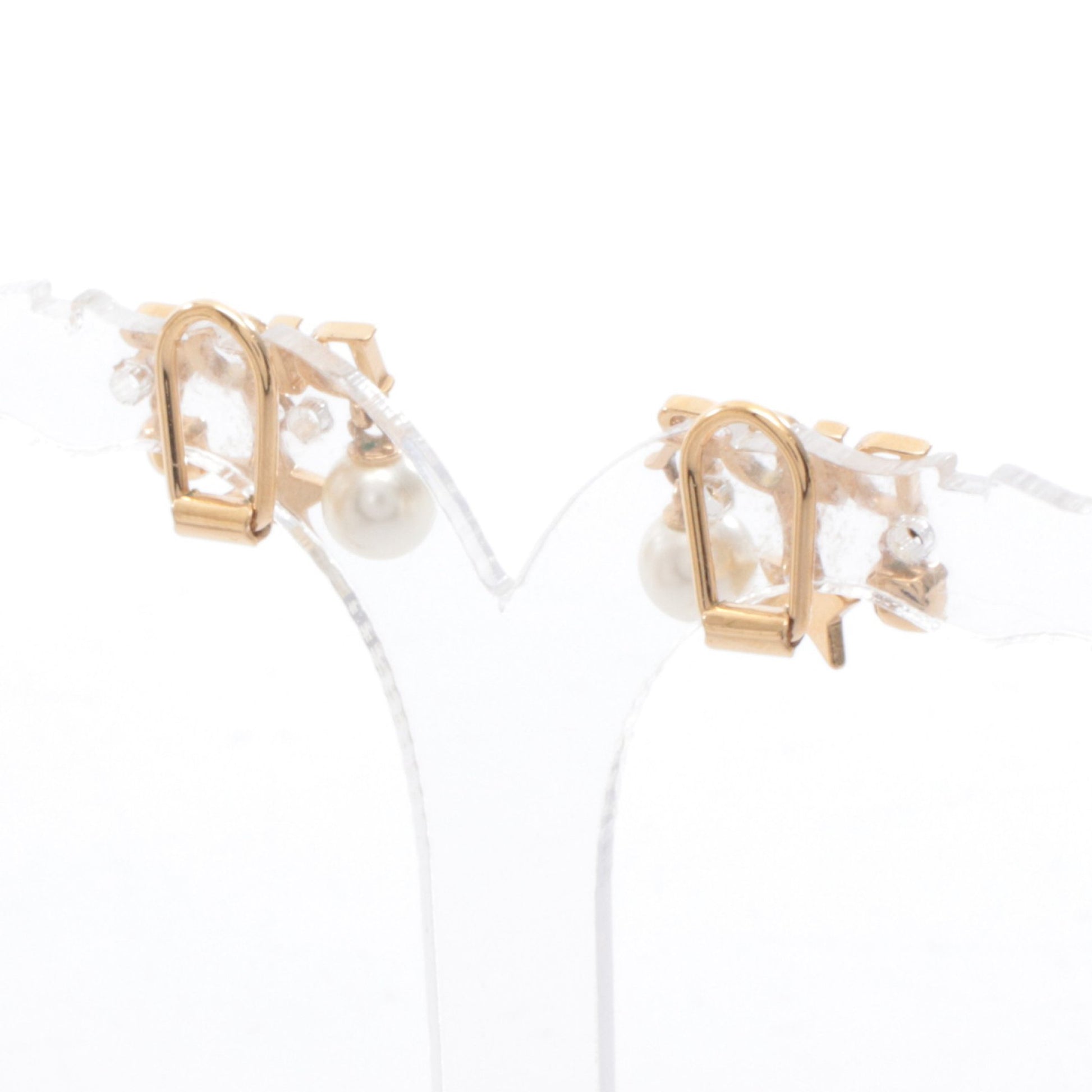 Dio(r)evolution クリップ イヤリング GP フェイクパール ゴールド ホワイト ディオール アクセサリー DIOR