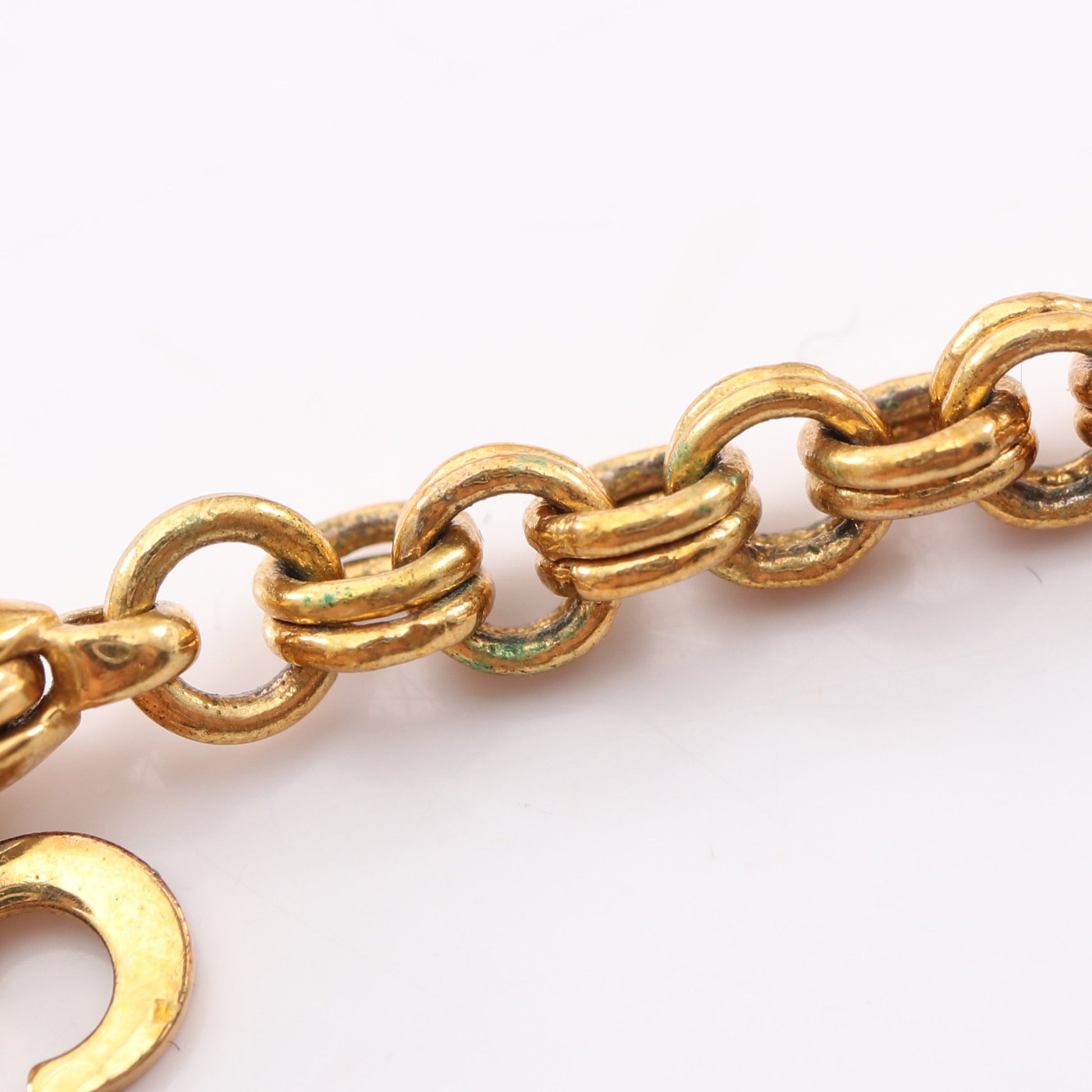 CDロゴ ネックレス GP ラインストーン ゴールド クリア クリスチャンディオール アクセサリー Christian Dior