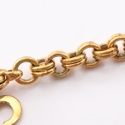 CDロゴ ネックレス GP ラインストーン ゴールド クリア クリスチャンディオール アクセサリー Christian Dior