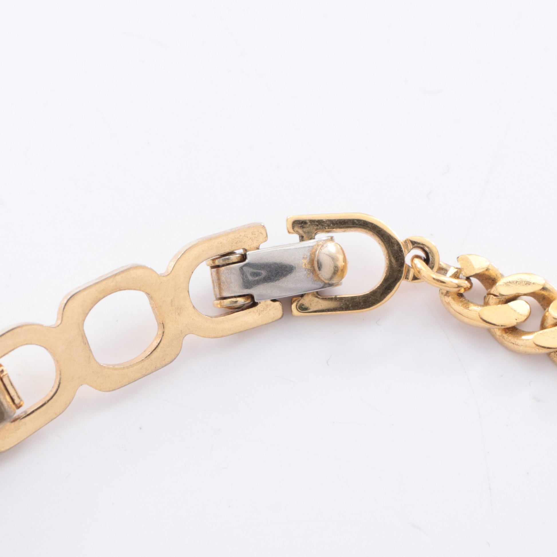 CDロゴ キヘイ ネックレス GP ライストーン ゴールド クリア クリスチャンディオール アクセサリー Christian Dior