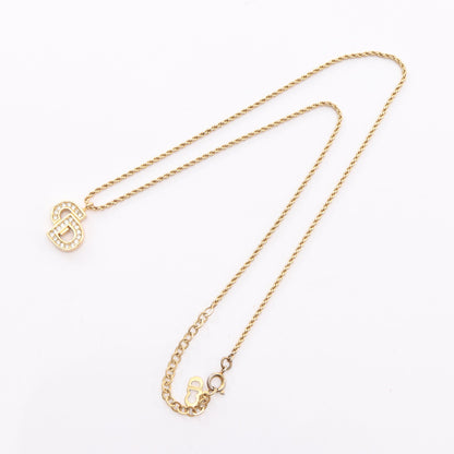CDロゴ ネックレス GP ラインストーン ゴールド クリア クリスチャンディオール アクセサリー Christian Dior