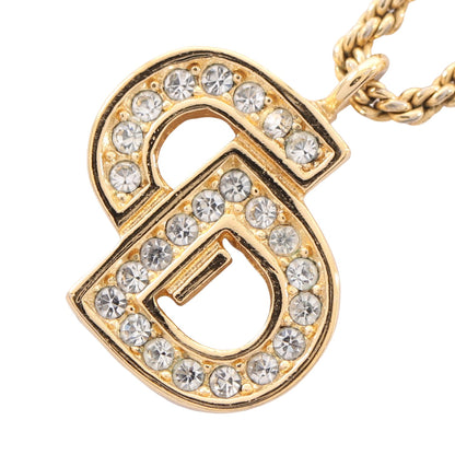 CDロゴ ネックレス GP ラインストーン ゴールド クリア クリスチャンディオール アクセサリー Christian Dior