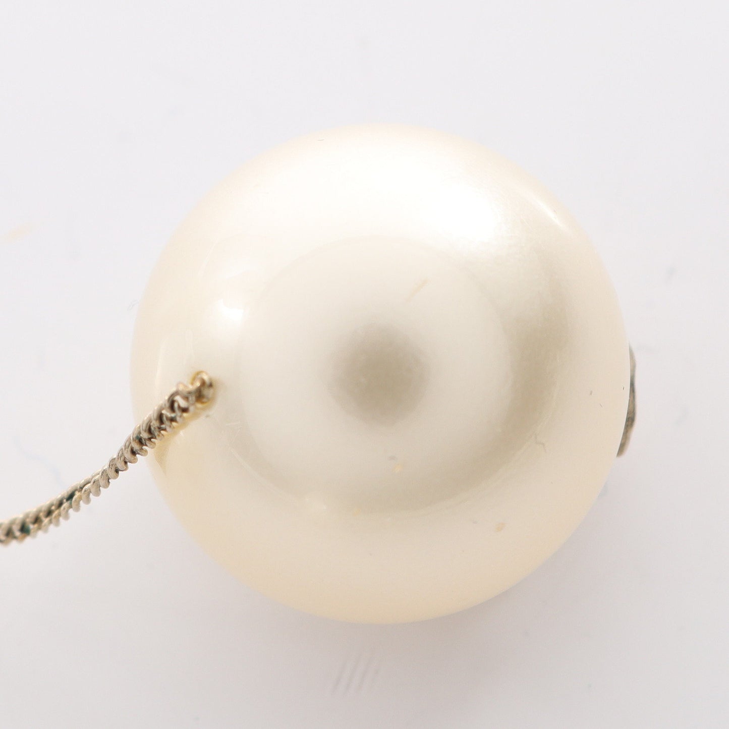ココマーク ピアス フェイクパール GP ホワイト ゴールド シャネル アクセサリー CHANEL