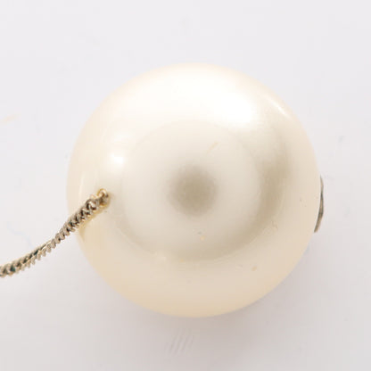 ココマーク ピアス フェイクパール GP ホワイト ゴールド シャネル アクセサリー CHANEL