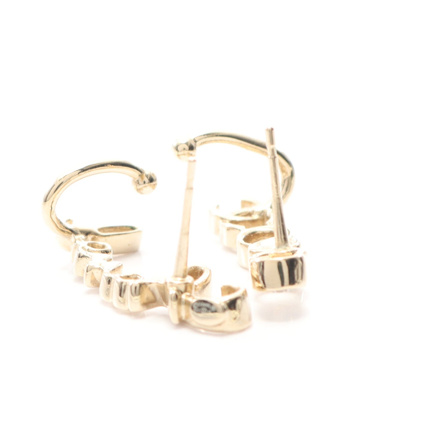 ココマーク ロゴ ピアス GP ラインストーン ゴールド クリア A22P シャネル アクセサリー CHANEL