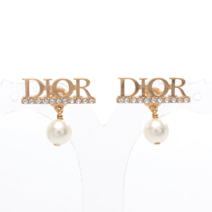 Dio(r)evolution ピアス GP フェイクパール ラインストーン ゴールド ホワイト クリア ディオール アクセサリー DIOR