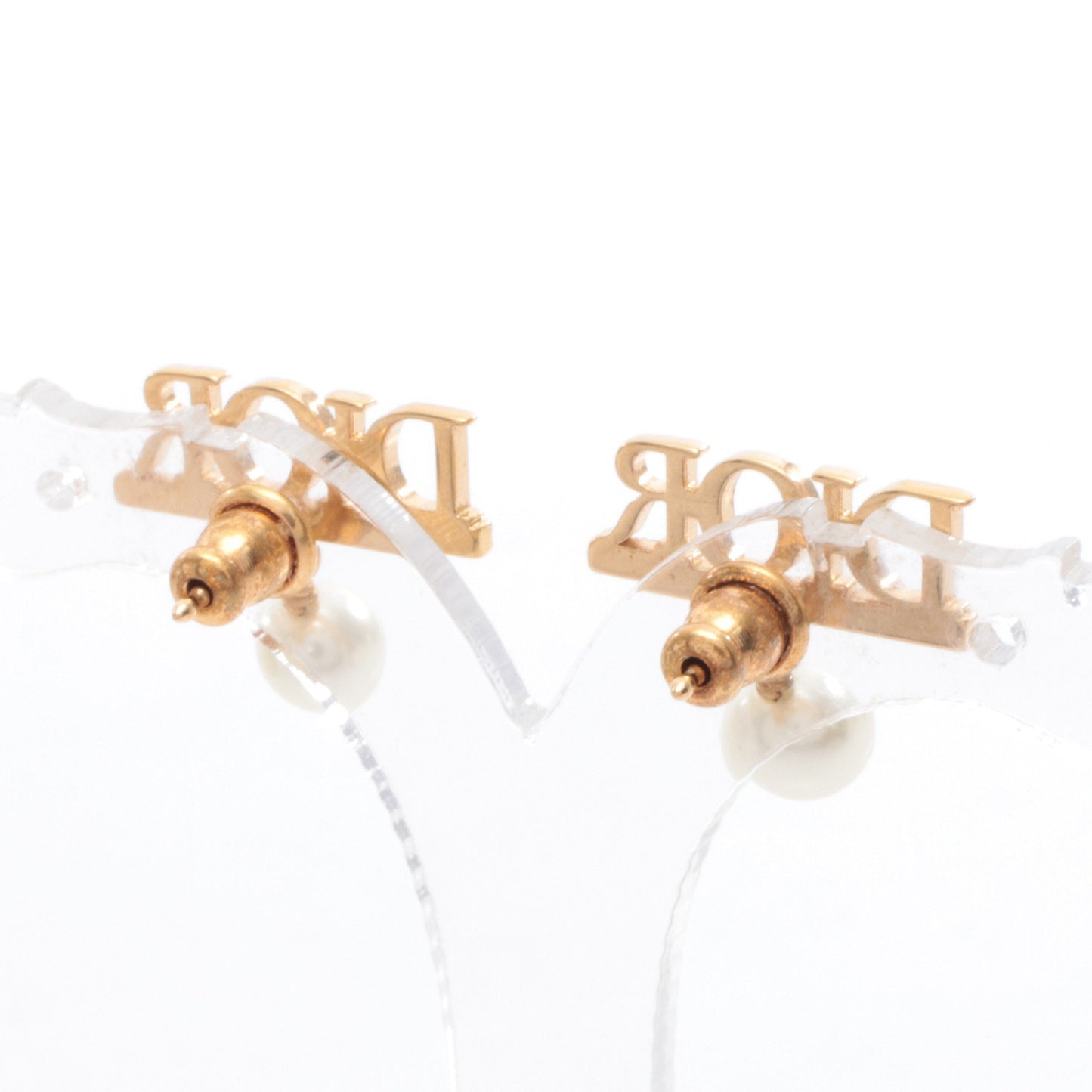 Dio(r)evolution ピアス GP フェイクパール ラインストーン ゴールド ホワイト クリア ディオール アクセサリー DIOR