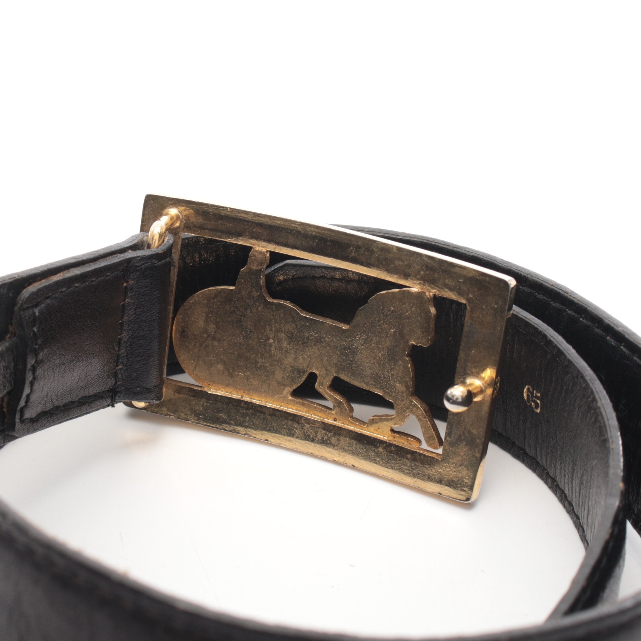 サルキー ベルト レザー ブラック ゴールド金具 セリーヌ – RECLO