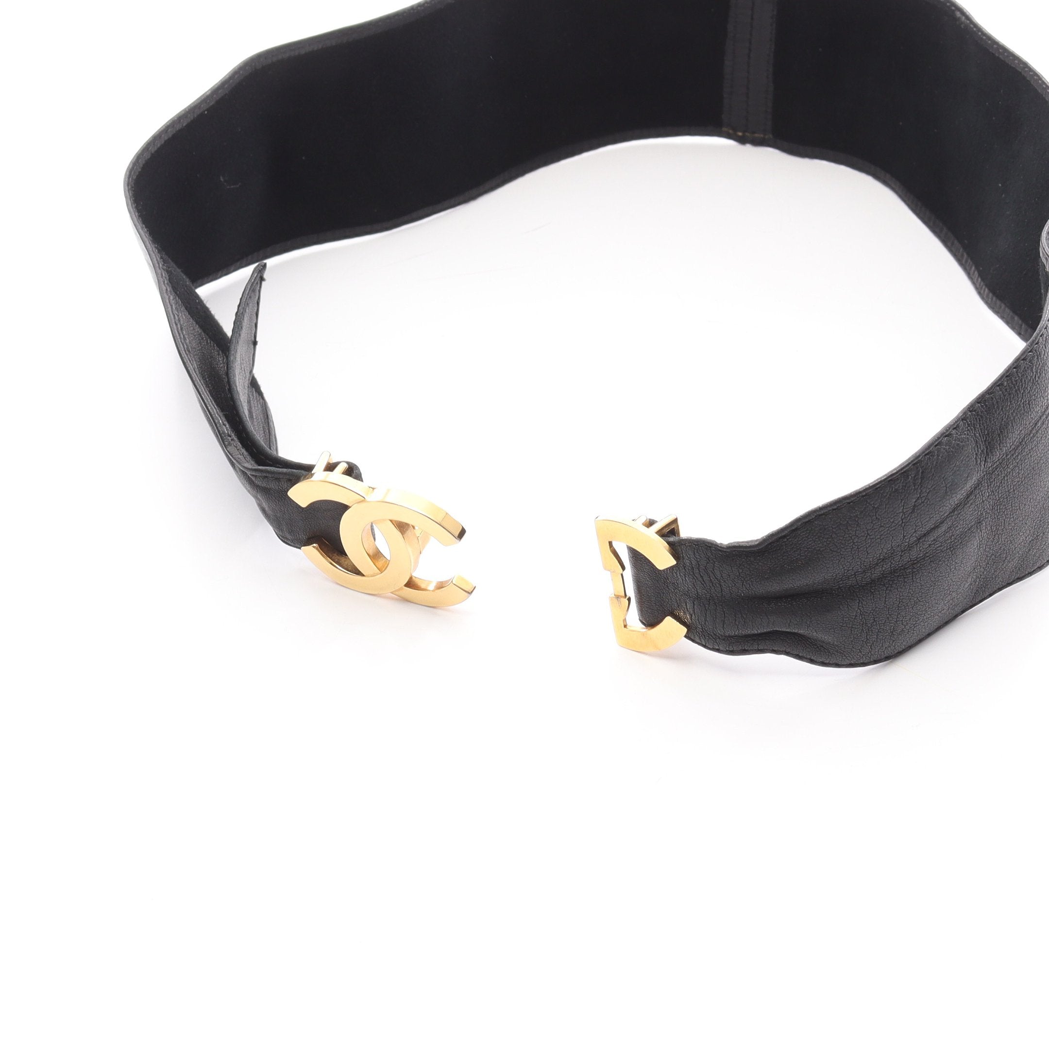 ココマーク ベルト レザー ブラック ゴールド金具 シャネル – RECLO
