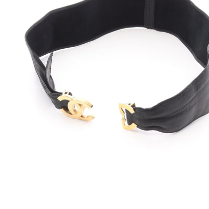 ココマーク ベルト レザー ブラック ゴールド金具 シャネル 財布・小物 CHANEL