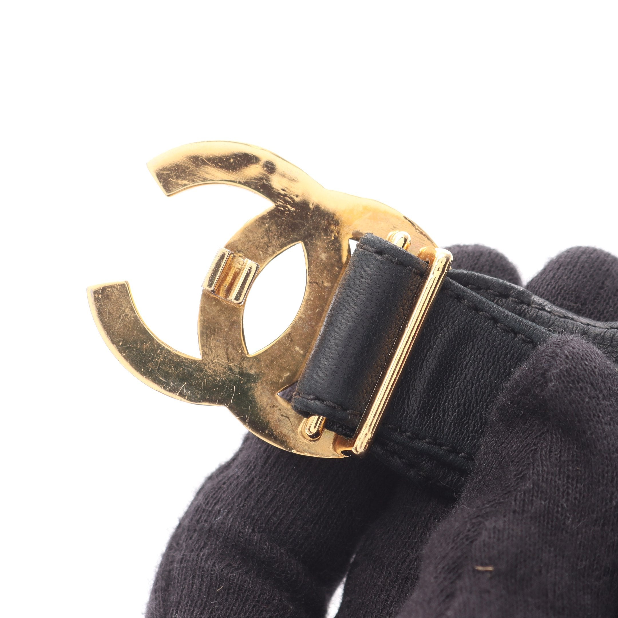 ココマーク ベルト レザー ブラック ゴールド金具 シャネル – RECLO
