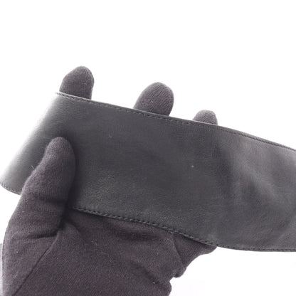 ココマーク ベルト レザー ブラック ゴールド金具 シャネル 財布・小物 CHANEL