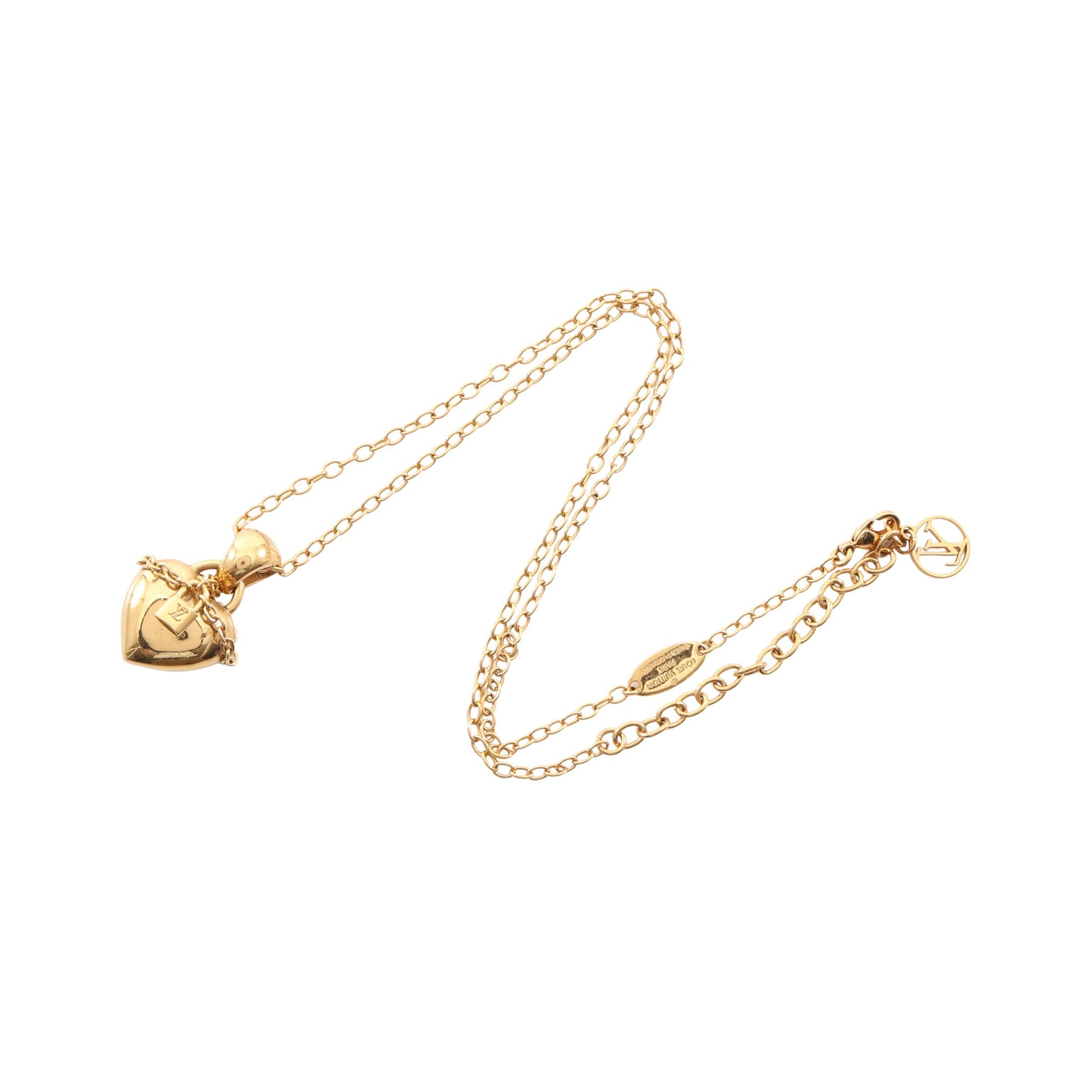 パンダンティフ ラブロック ネックレス GP ゴールド ルイヴィトン アクセサリー LOUIS VUITTON