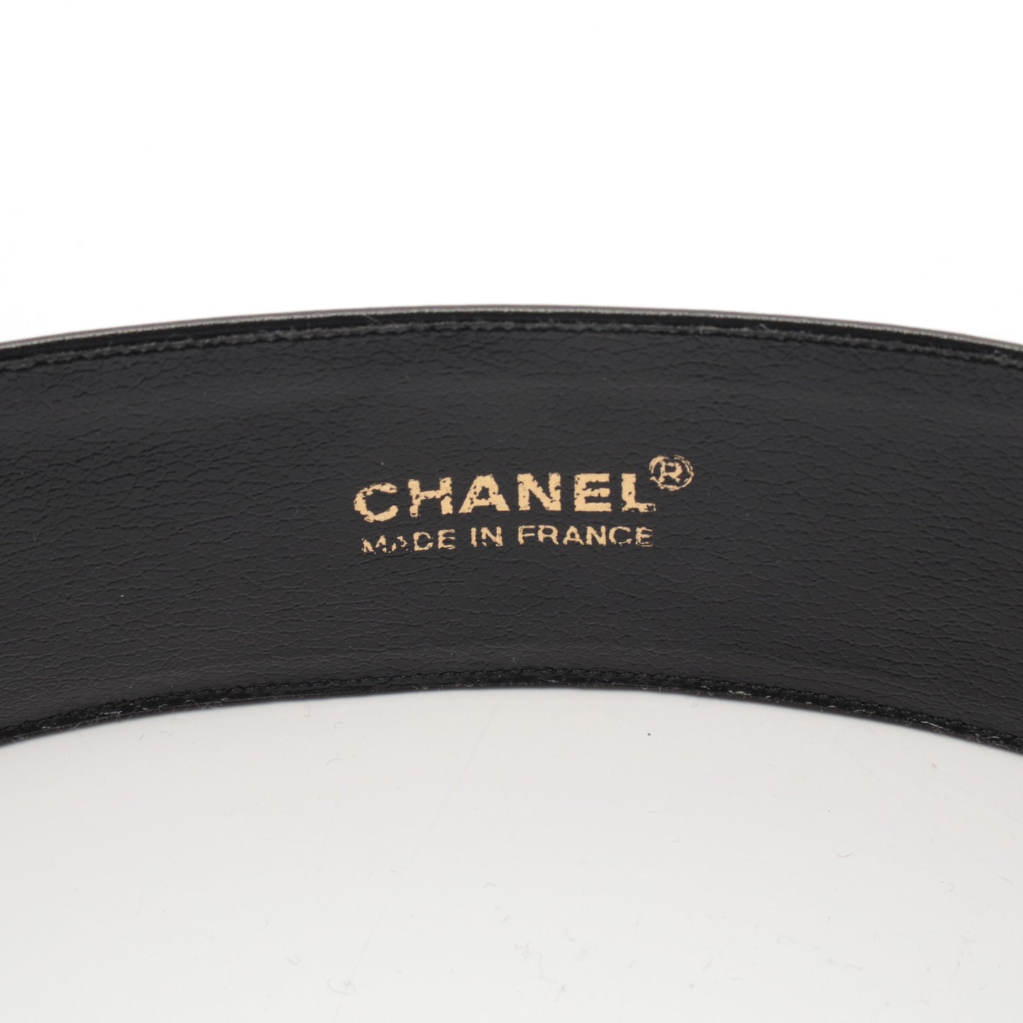 ベルト レザー ブラック ゴールド金具 シャネル 財布・小物 CHANEL