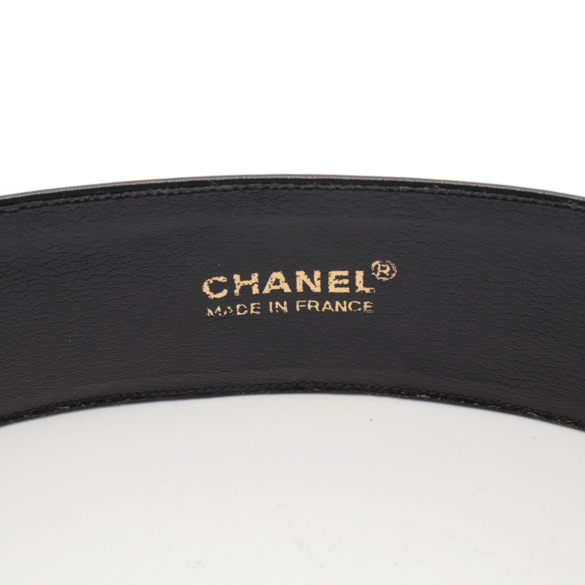 ベルト レザー ブラック ゴールド金具 シャネル 財布・小物 CHANEL