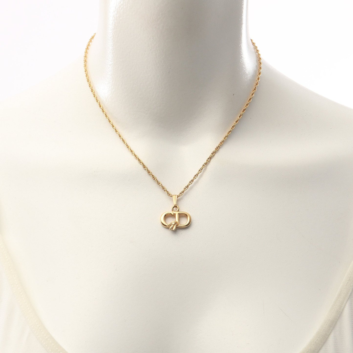 CDロゴ ビー ネックレス GP ゴールド クリスチャンディオール アクセサリー Christian Dior
