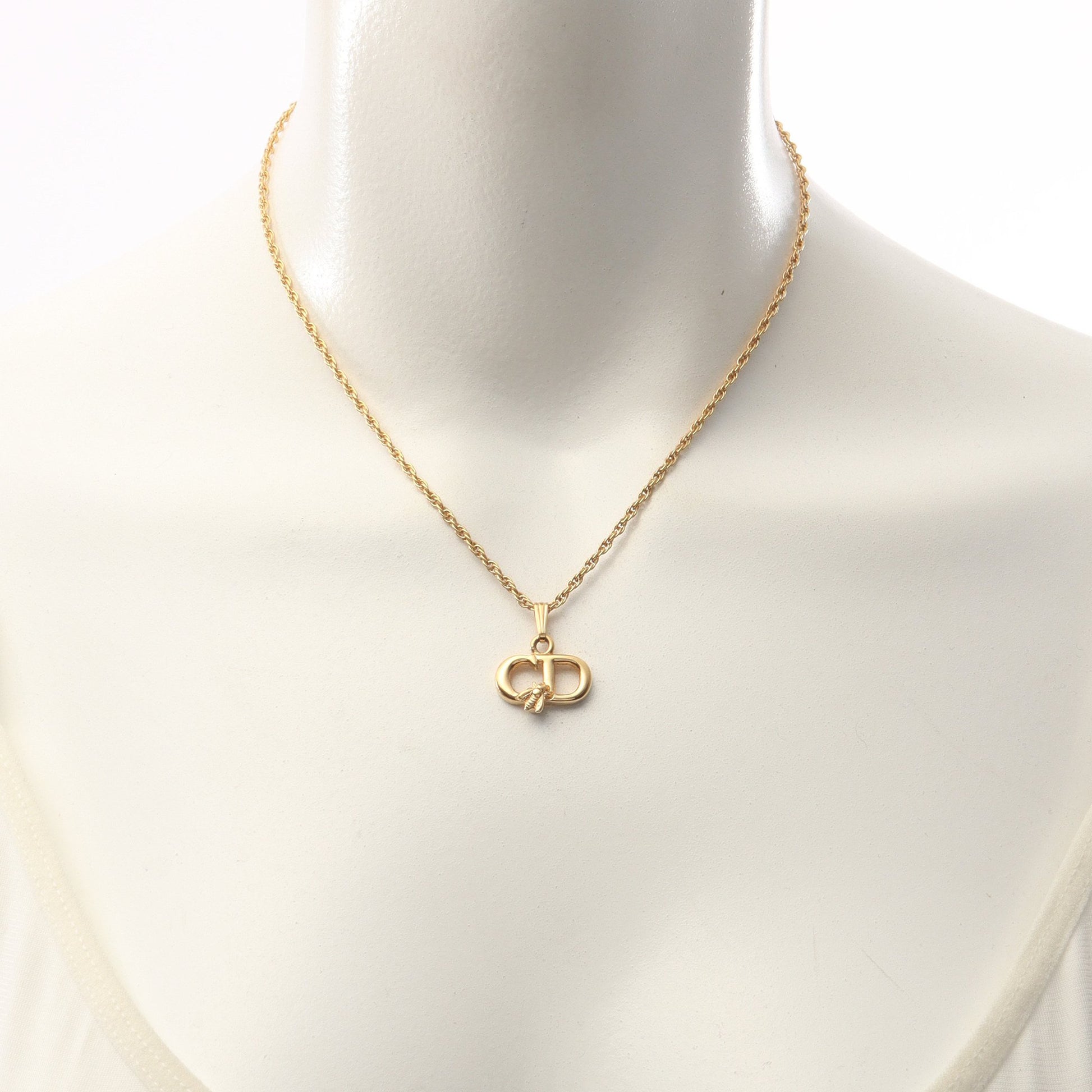CDロゴ ビー ネックレス GP ゴールド クリスチャンディオール アクセサリー Christian Dior