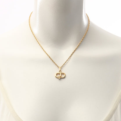 CDロゴ ビー ネックレス GP ゴールド クリスチャンディオール アクセサリー Christian Dior
