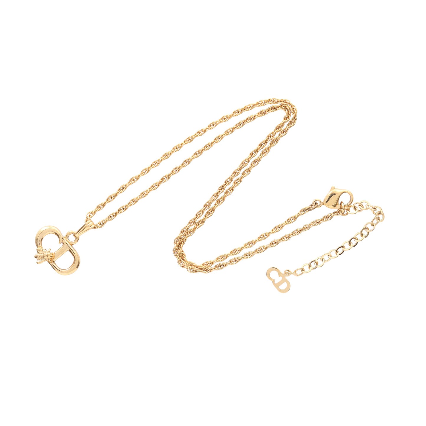 CDロゴ ビー ネックレス GP ゴールド クリスチャンディオール アクセサリー Christian Dior