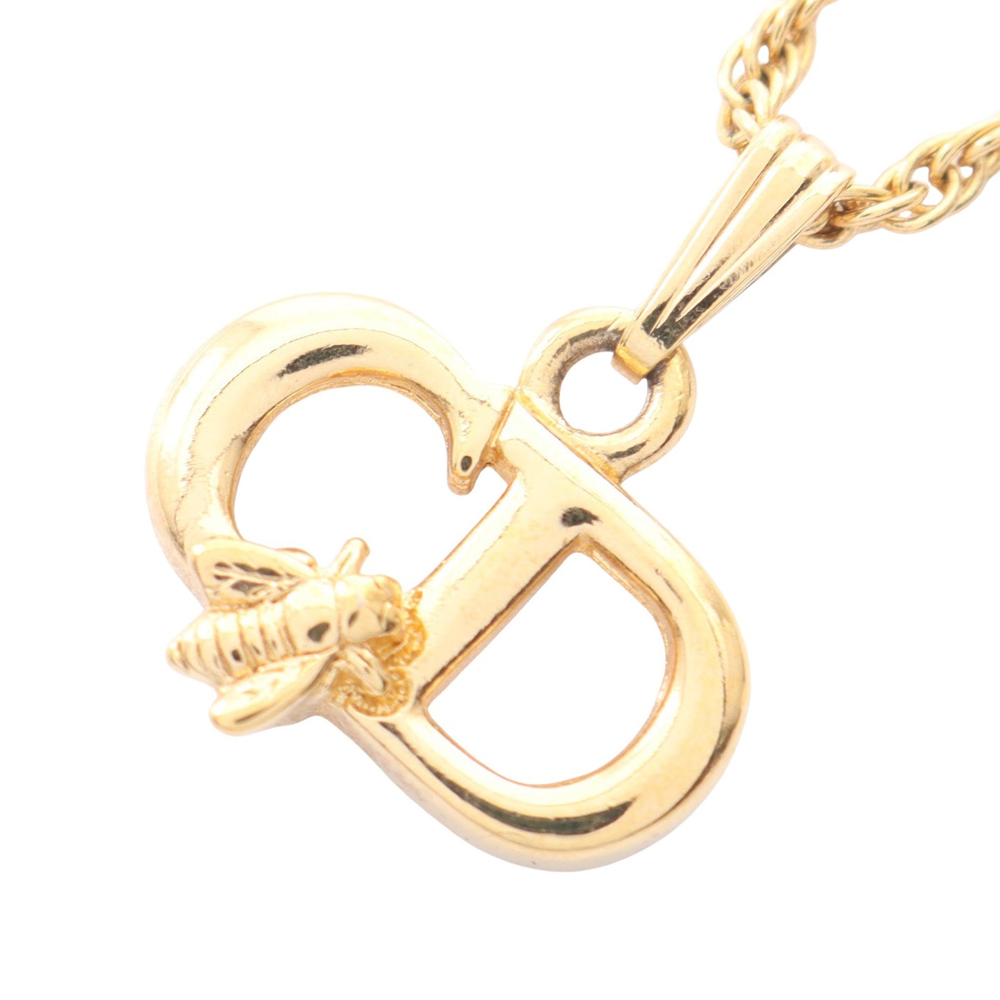 CDロゴ ビー ネックレス GP ゴールド クリスチャンディオール アクセサリー Christian Dior