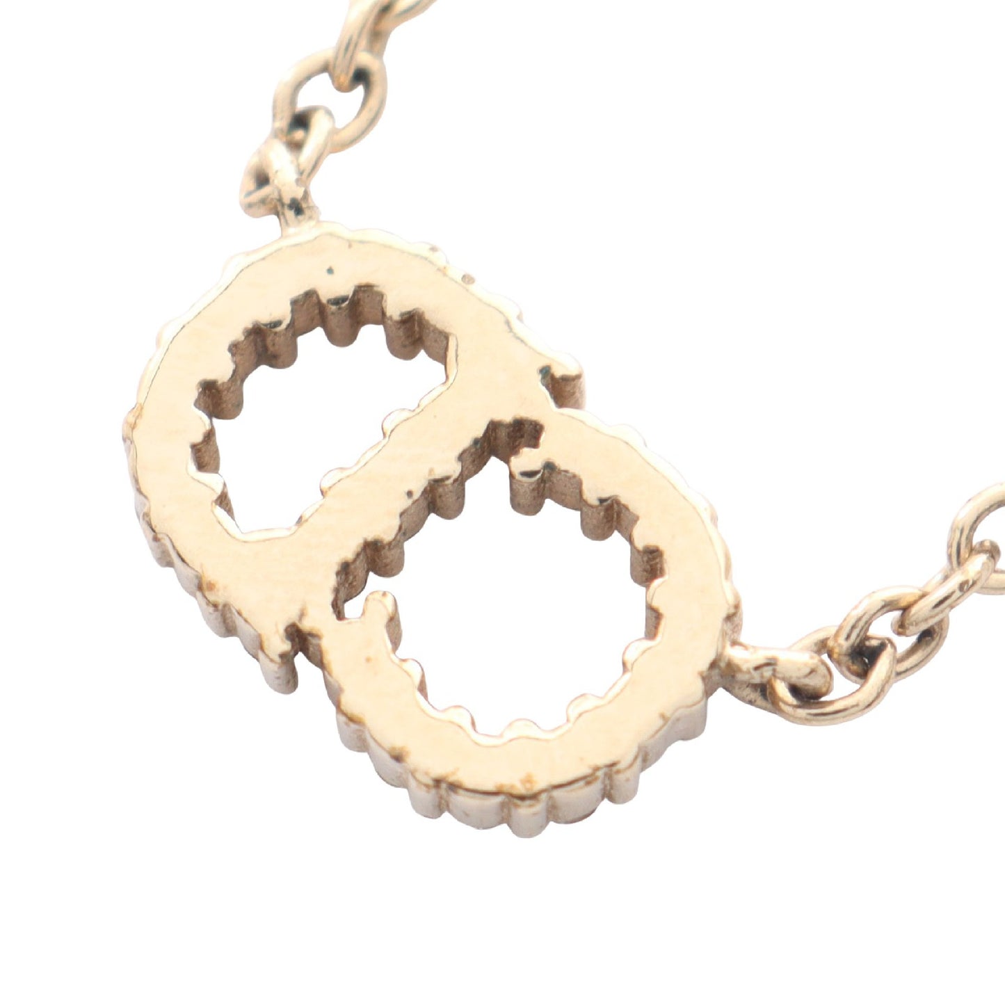 CDロゴ ネックレス GP ラインストーン ゴールド クリア ディオール アクセサリー DIOR