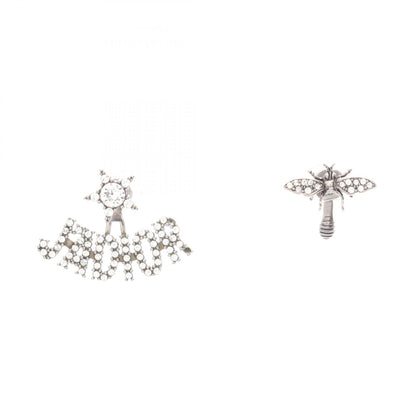 J'ADIOR BEE ピアス ラインストーン シルバー クリア ディオール アクセサリー DIOR