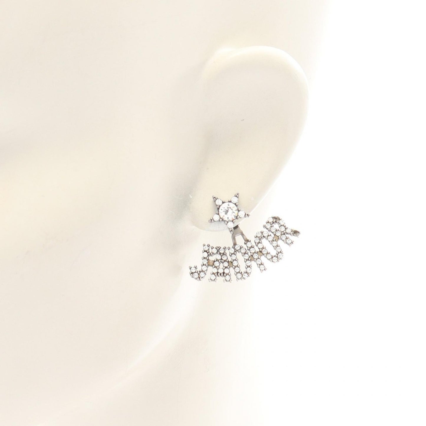 J'ADIOR BEE ピアス ラインストーン シルバー クリア ディオール アクセサリー DIOR
