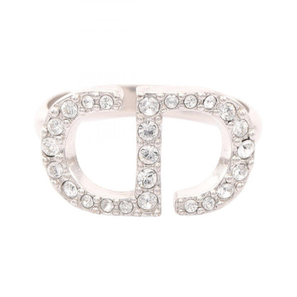 CDロゴ リング 指輪 ラインストーン シルバー クリア ディオール アクセサリー DIOR