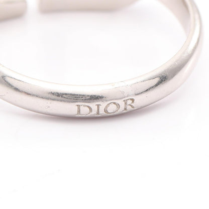 CDロゴ リング 指輪 ラインストーン シルバー クリア ディオール アクセサリー DIOR