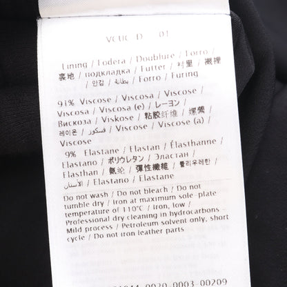 ワンピース 七分袖 ウール シルク ブラック ヴァレンティノ ワンピース VALENTINO