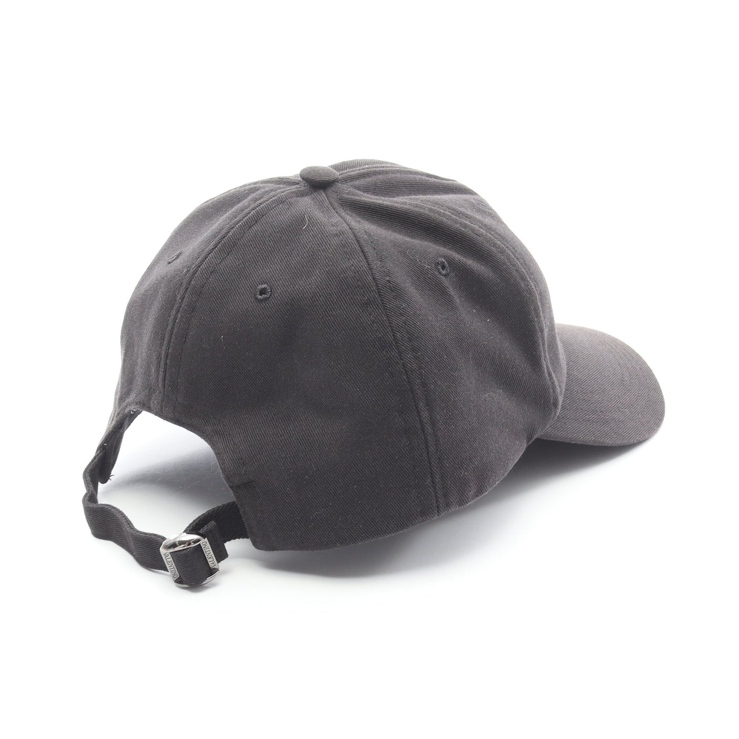 Vロゴ キャップ コットン ブラック ヴァレンティノ 財布・小物 VALENTINO
