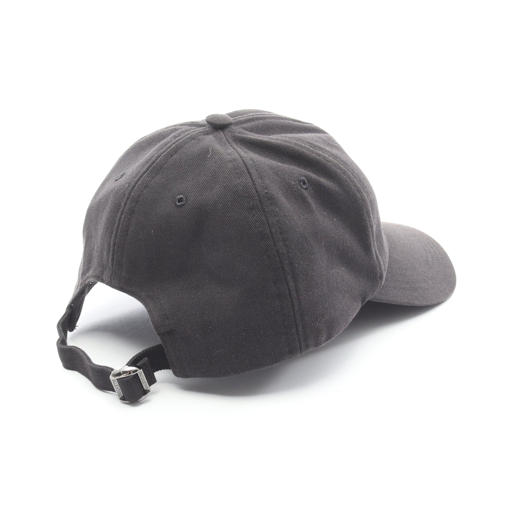 Vロゴ キャップ コットン ブラック ヴァレンティノ 財布・小物 VALENTINO