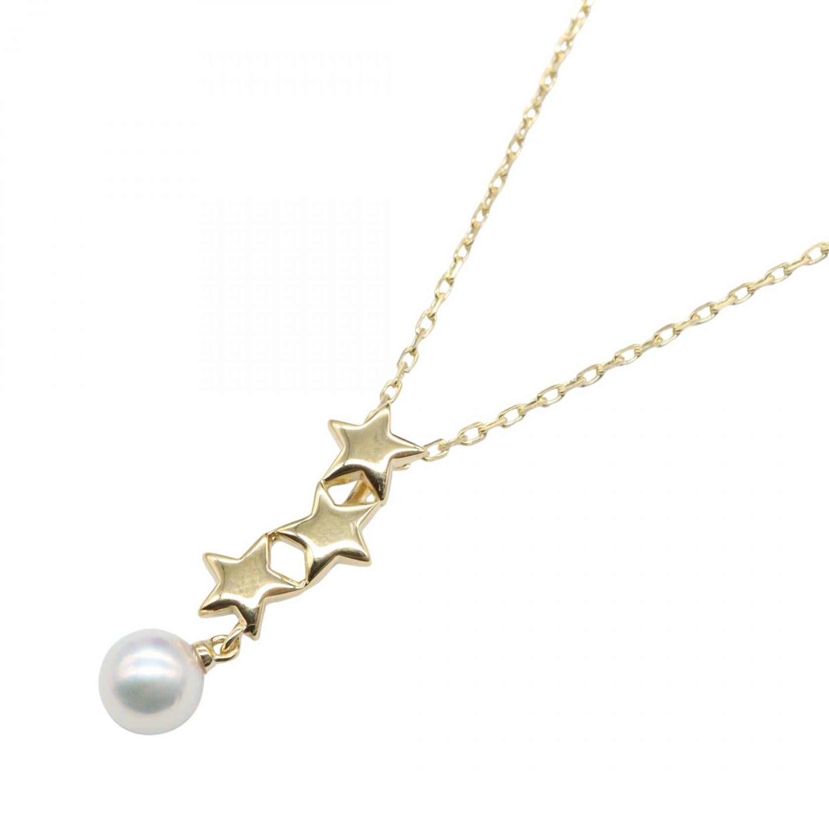 パール ネックレス ネックレス K18YG パール イエローゴールド ミキモト アクセサリー MIKIMOTO