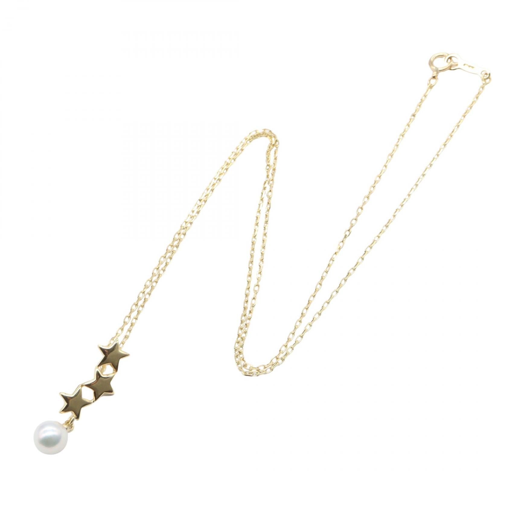 パール ネックレス ネックレス K18YG パール イエローゴールド ミキモト アクセサリー MIKIMOTO