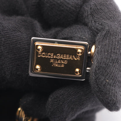 フルーツ ポンポン キーホルダー バッグチャーム ファー レザー ネイビー アイボリー ドルチェアンドガッバーナ 財布・小物 DOLCE&GABBANA