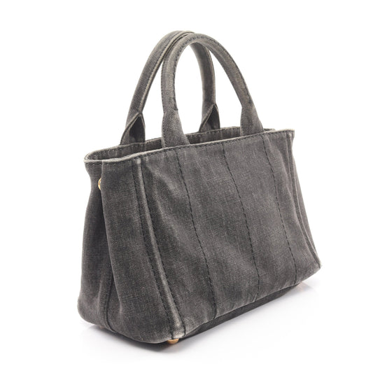 DENIM CANAPA カナパ ハンドバッグ トートバッグ デニム ブラック 2WAY プラダ バッグ PRADA
